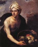 Bartolome Esteban Murillo The Shaonian Lang handheld Fruit Basket oil painting artist
